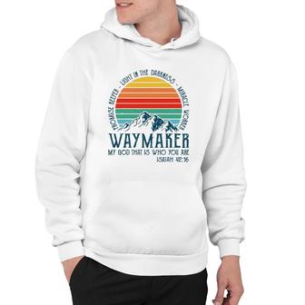 Way Maker Miracle Worker Mens Womens Kids Christian Hoodie | Mazezy