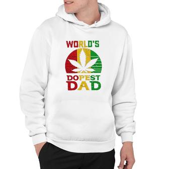 Weed Three Color Worlds Dopest Dad Funny Leaf Fashion For Men Women Hoodie - Seseable