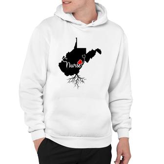 West Virginia Roots Nurse State Map Wv Home Love Pride Hoodie | Mazezy