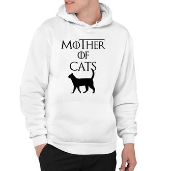 Womens Cat Mom Mother Of Cats Hoodie | Mazezy