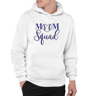 Womens Mom Squad Purple Lettered Top For The Proud Mom To Wear Hoodie | Mazezy