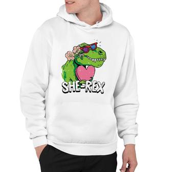 Womens She Rex Family Funny Mom Daughter Sister Girls Women Gift Hoodie | Mazezy CA