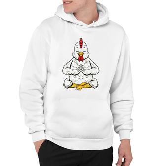 Yoga Chicken Gift Funny Chicken Gifts Farm Lovers Yoga Hoodie | Mazezy