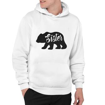 Youth Sister Bear Cute Funny Cool Camping Family For Little Sister Hoodie - Thegiftio