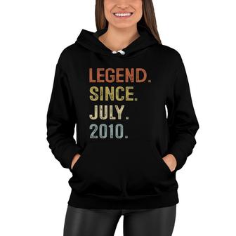 11Th Birthday Gift 11 Years Old Legend Since July 2010 Boys Women Hoodie