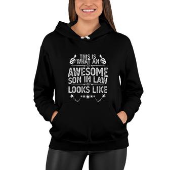 Awesome Son In Law Birthday Gift Ideas Awesome Mother In Law Women Hoodie - Seseable