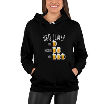Bbq Timer Beer Drinking Funny Grilling V2 Women Hoodie - Thegiftio UK