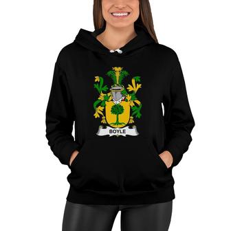 Boyle Coat Of Arms Family Crest Women Hoodie | Mazezy AU