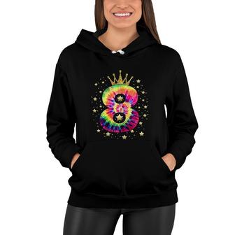 Colorful Tie Dye 8 Year Old Girls Boys 8th Birthday Women Hoodie - Seseable