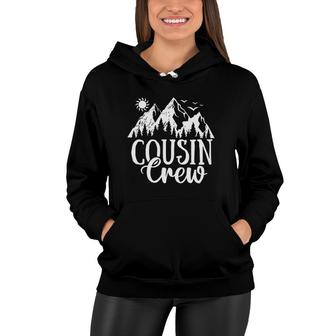 Cousin Crew Big Cousin Camper Group Matching Camping Kids Women Hoodie | Mazezy