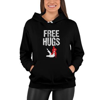Cute Free Hugs Jiu Jitsu Martial Arts V2 Women Hoodie - Thegiftio UK