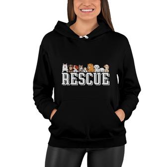 Dog Mom Mothers Day Dogs Rescue Save The Dogs Women Hoodie - Thegiftio UK