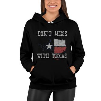 Dont Mess With Vintage Texas Longhorn Lone Star State Women Hoodie - Seseable