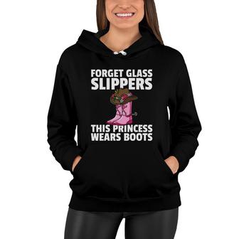 Forget Glass Slippers This Princess Wears Boots Cowgirl Women Hoodie | Mazezy AU