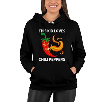 Funny Chili Pepper For Kids Boys Red Spicy Flaming Jalapeno Women Hoodie | Mazezy
