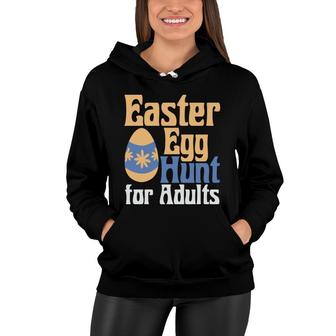 Funny Easter Day Egg Hunt For Yellow And Blue Women Hoodie - Thegiftio UK
