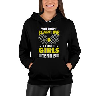 Funny Tennis Gift A Girls Coaching Tennis Coach Women Hoodie | Mazezy