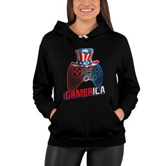 Gamerica 4Th Of July Video Game American Flag Uncle Sam Boys Women Hoodie | Mazezy