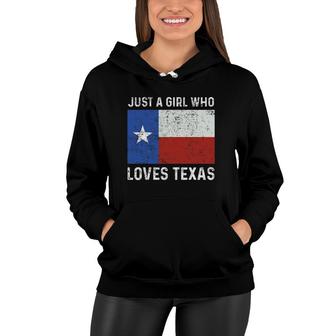 Girl Love Texas Flag Star State Usa Women Hoodie | Mazezy CA