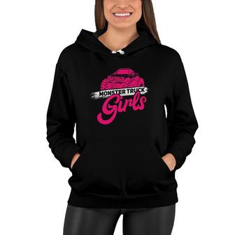 Girls Monster Truck - Motor Sports Big Trucks Women Hoodie | Mazezy CA