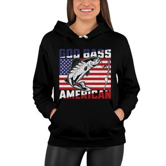 God Bass American Fishing Cool Gifts For Fisher Women Hoodie - Thegiftio UK