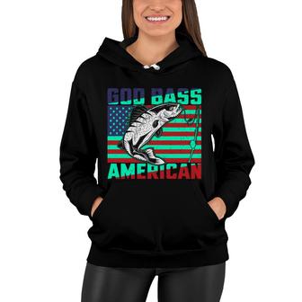 Green God Bass American Fishing Nice Gifts For Fisher Women Hoodie - Thegiftio UK