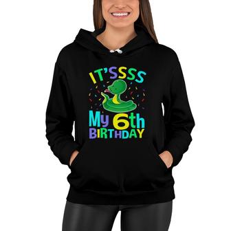 Kids 6Th Birthday Snake For 6 Years Old Boys Gifts I'm Six Women Hoodie | Mazezy