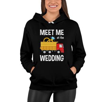 Kids Meet Me At The Wedding Ring Truck Funny Boys Women Hoodie | Mazezy UK