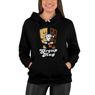 Kids Smores S'mores Group Hugs Fun Camping Food Marshmallows Women Hoodie | Mazezy