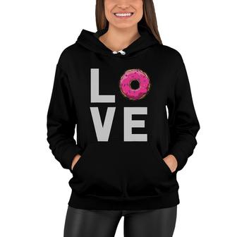 Love Pink Donut For Women,Men And Kids T Gift Women Hoodie | Mazezy AU