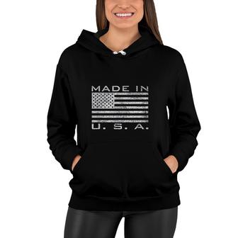 Made In Usa Made In America Us Flag Stars And Stripes Women Hoodie - Thegiftio UK