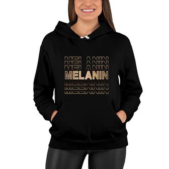 Melanin Gold Graphic Empowerent Girl Melanin Color Women Hoodie - Thegiftio UK