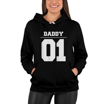 Mens Daddy 01 Fathers Day Gift Idea Daddy Daughter Matching Women Hoodie - Thegiftio