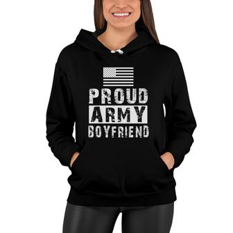 Mens Proud Army Boyfriend Family Military Appreciation Graphic Women Hoodie | Mazezy