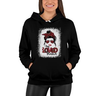 One Loved Mama Sending Love For My Mother Bleached Mom Women Hoodie - Thegiftio UK