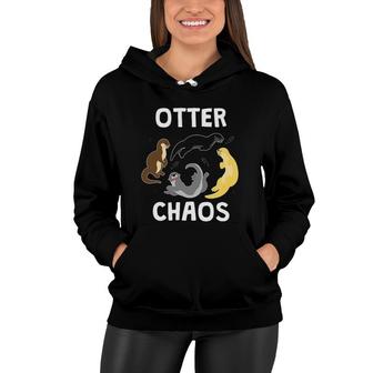 Otter Chaos Animal Kids Girls Boys Women Gift Outfit Women Hoodie | Mazezy