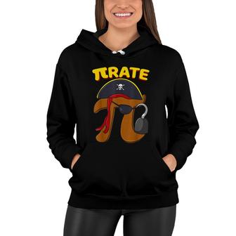 Pi Day Pirate Pi Symbol Graphic Art Math Lover Women Hoodie - Thegiftio