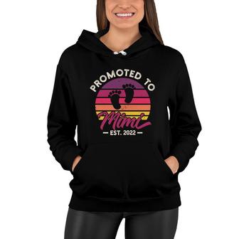 Promoted To Mimi Est 2022 First Mothers Day 2022 Gift For Mom Women Hoodie - Thegiftio UK
