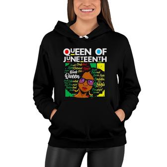 Queen Of Juneteenth Black Girl Magic Melanin Women Girls Women Hoodie | Mazezy