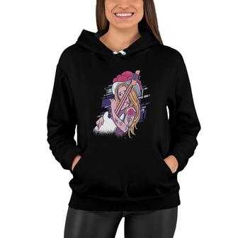 Rock And Roll Girl Guitar Women Hoodie | Mazezy