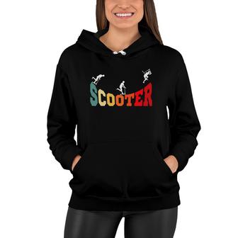 Scooter Stunt Retro Style Scooter Gift Idea For Boys Kids Women Hoodie | Mazezy