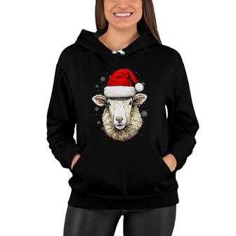Sheep Christmas Santa Hat Xmas Kids Boys Girls Women Hoodie | Mazezy