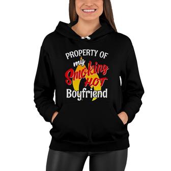Smoking Hot Boyfriend I Love My Hot Boyfriend Women Hoodie | Mazezy