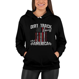 Sprint Cars American Flag Dirt Track Racing V2 Women Hoodie - Thegiftio UK