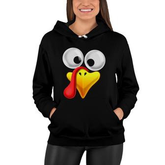 Thanksgiving Turkey Face Matching Family Costume Gift Kids Women Hoodie | Mazezy