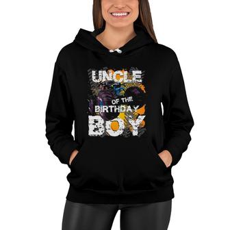 Uncle Of The Birthday Boy Monster Truck Matching Family Women Hoodie | Mazezy CA