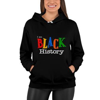 Vintage Black History Month I Am Black History Women Hoodie - Thegiftio UK