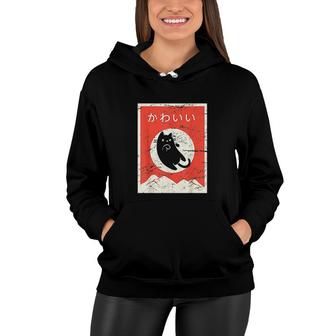 Vintage Japanese Cat Kawaii Anime Women Hoodie - Thegiftio