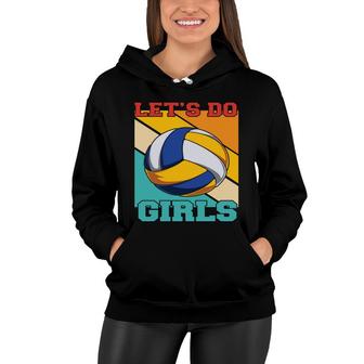 Volleyball Mom Mothers Day Lets Do Volleyball Girls Sport Mom Women Hoodie - Thegiftio UK