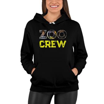 Zoo Crew Animal Design For Adults Or Kids Group Distressed Women Hoodie | Mazezy